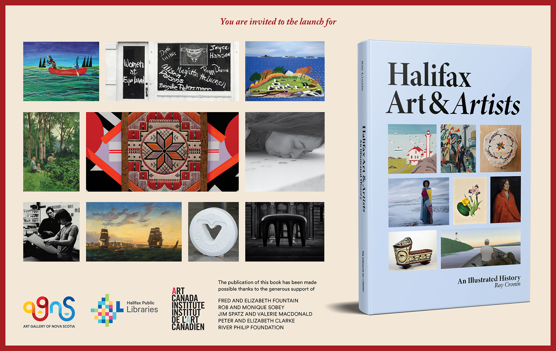Book Launch event invite for May 8