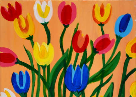 Maud Lewis Tulips