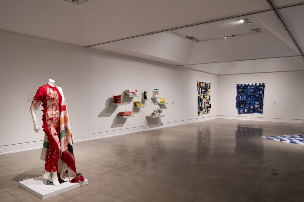 Installation view of Conversation Threads exhibition at the Art Gallery of Nova Scotia
