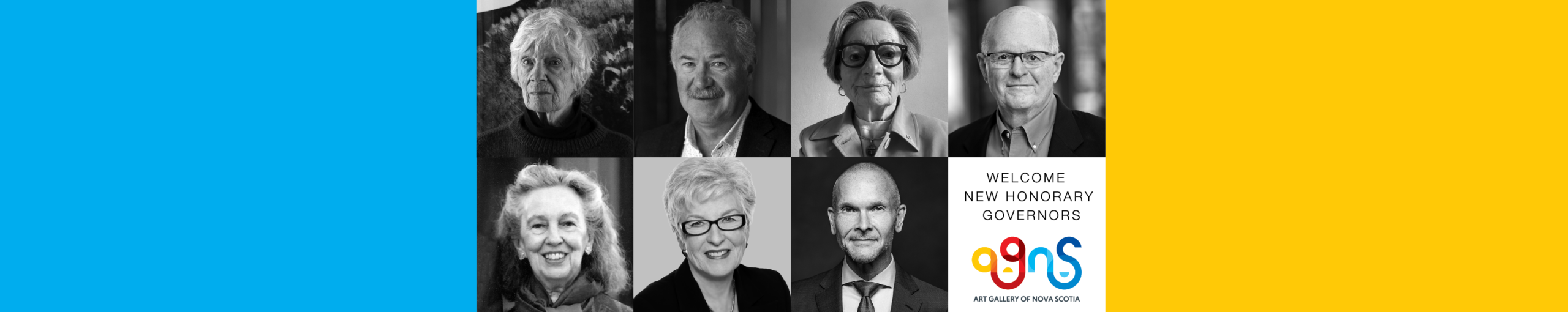Black and white images of AGNS Honorary Governors