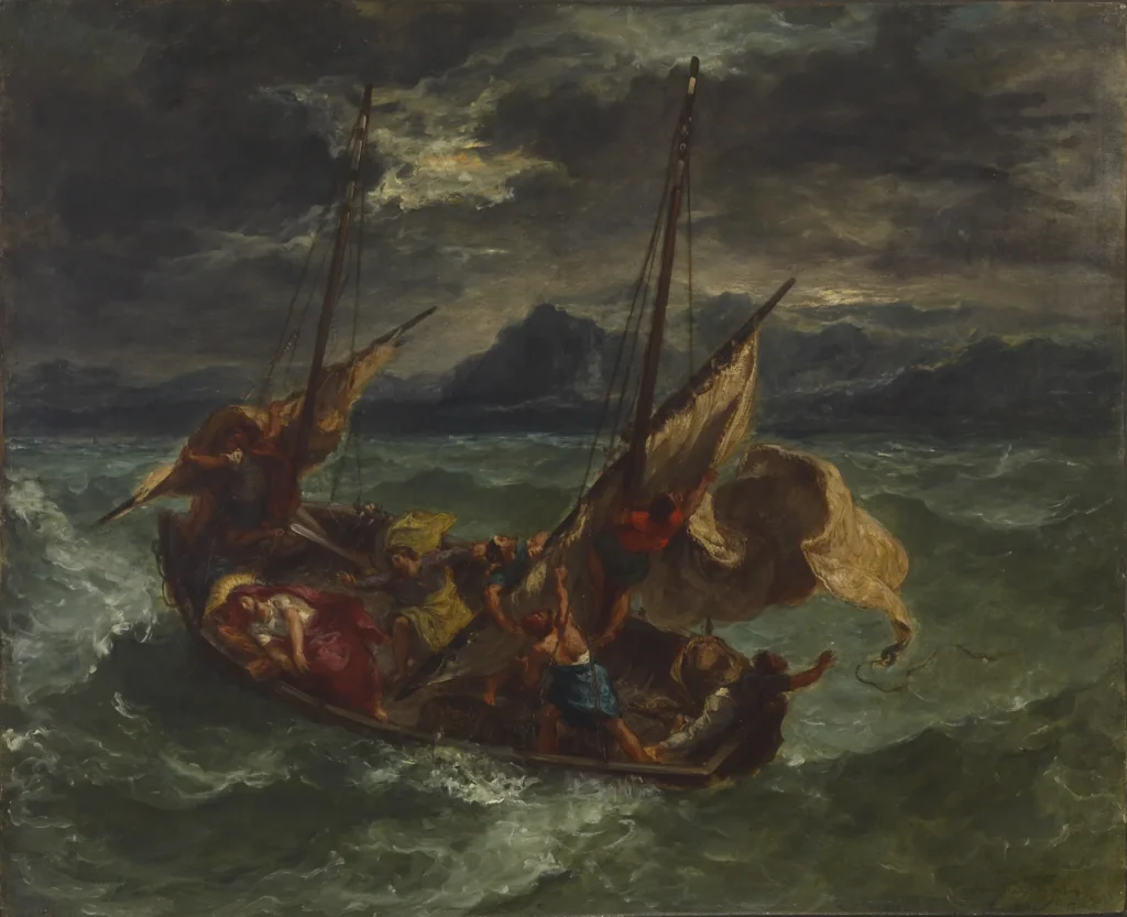 Eugène Delacroix, Christ on the Sea of Galilee, 1854. Oil on canvas.  
59.8 × 73.3 cm. The Walters Art Museum, Baltimore, USA. 