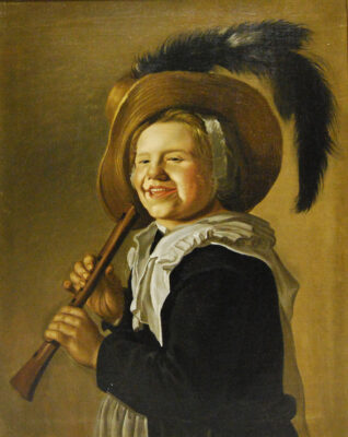 Painting of a Girl with a Recorder